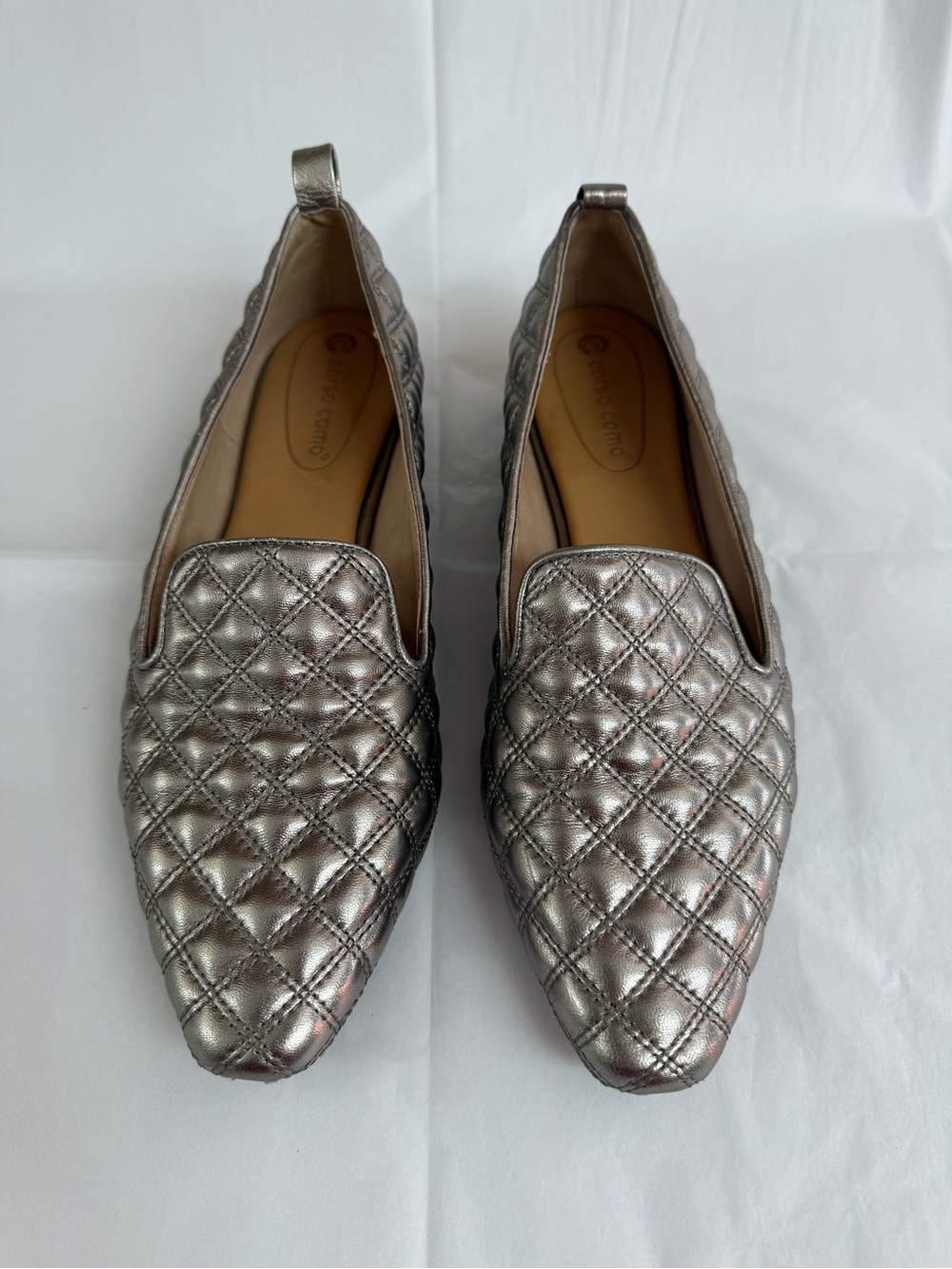 Corso Como Quilted Leather Flats